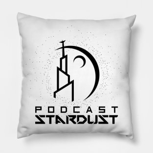 Podcast Stardust Black Stardust Logo Pillow