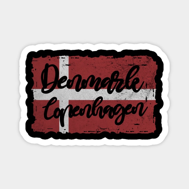 Danmark Copenhagen Capital Denmark Gift Magnet by Print-Dinner