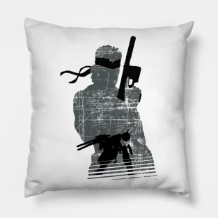 Solid Snake silhouette Pillow