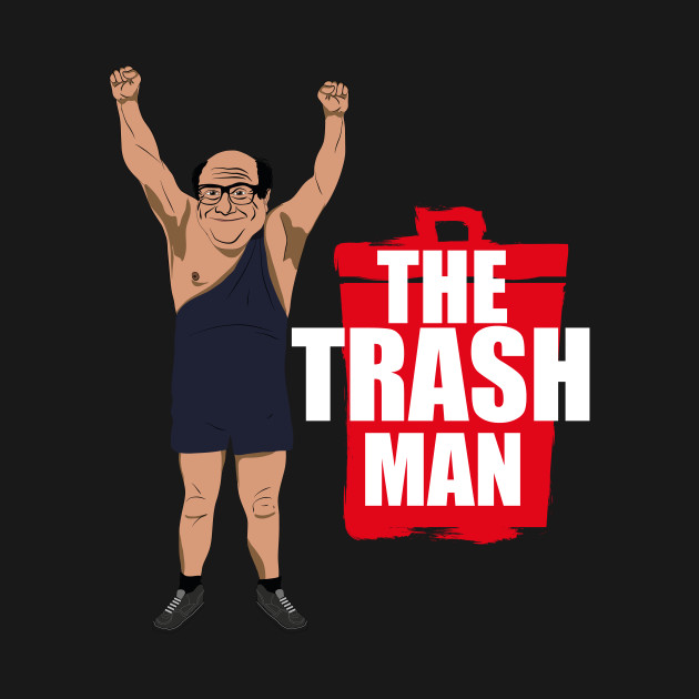 The Trash Man Trash Can TShirt TeePublic