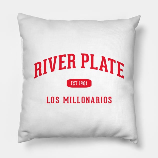 River Plate Pillow by CulturedVisuals