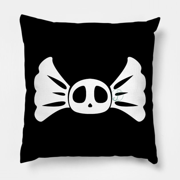 Pastel Goth Candy Skull Pillow by JuditangeloZK