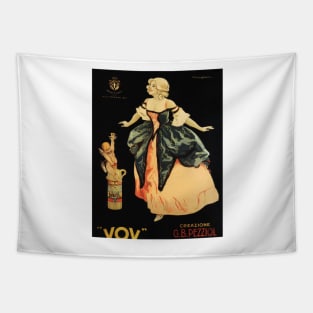 VOV 1900 Pezziol Padova Vintage Italian Liquor Alcohol Advertisement by Giuseppe Cappadonia Tapestry