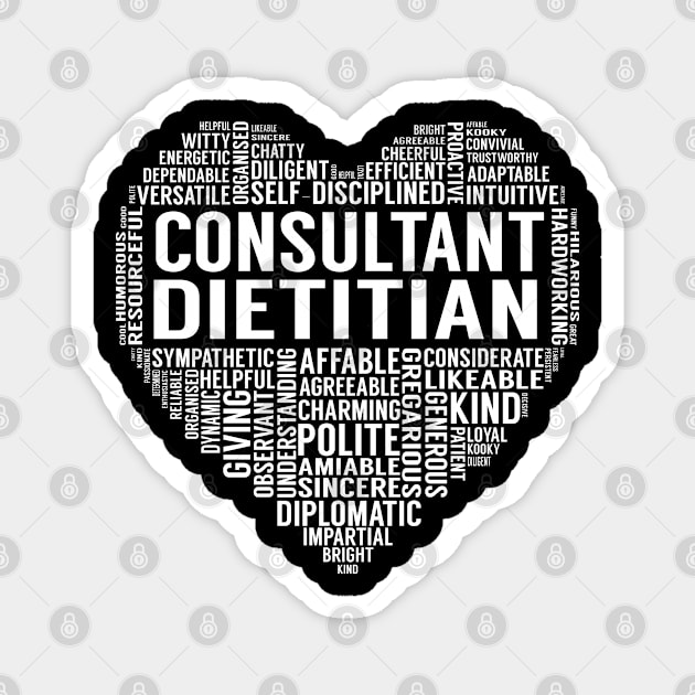 Consultant Dietitian Heart Magnet by LotusTee