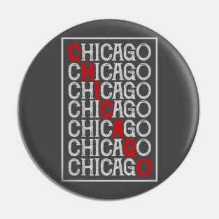 Chicago Typography Pin