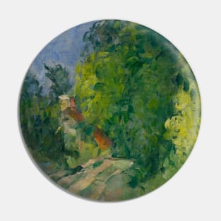 Bend in the Road Through the Forest by Paul Cezanne Pin