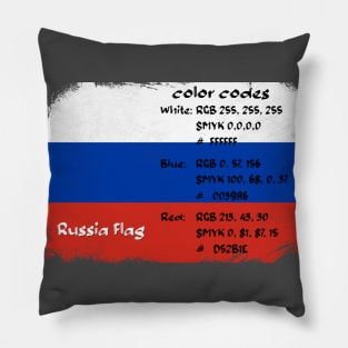 Russia flag. Pillow