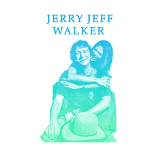 Jerry Jeff Walker 23-green solid style, T-Shirt