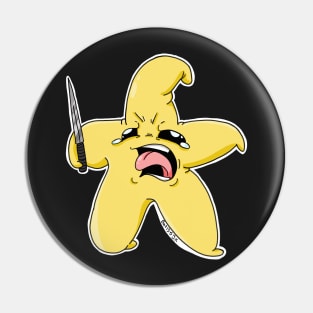 Angry Psycho Star Pin