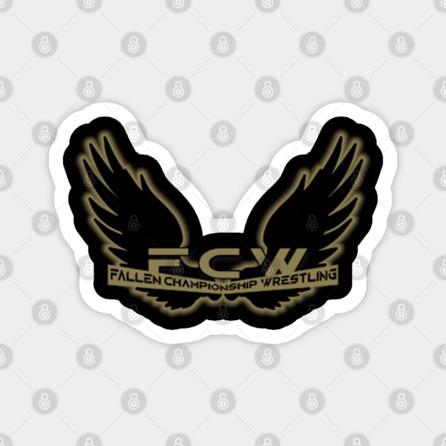 "Winged" FCW Logo Design Magnet by Fallen Championship Wrestling Shop