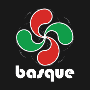 Basque design Basque Pride Lauburu Four Heads Symbol graphic T-Shirt