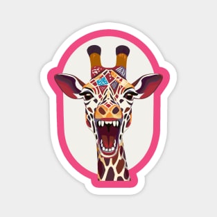 Giraffe Abstract Magnet