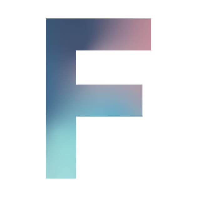 Gradient Letter F Initial Alphabet by murialbezanson