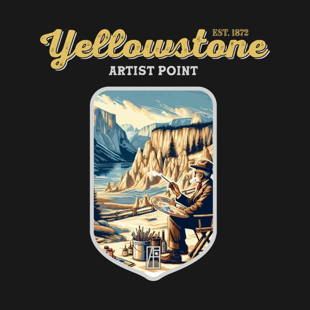 USA - NATIONAL PARK - YELLOWSTONE - Yellowstone Artists Point - 13 by ArtProjectShop