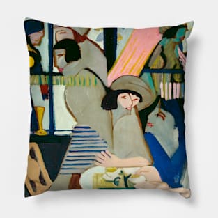 Cafe (1928) painting Pillow