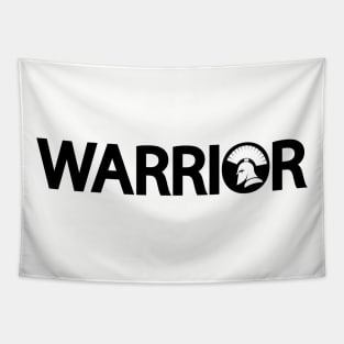 Warrior Ready For War Typography Design Tapestry