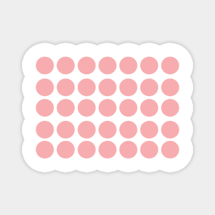 Pink Symetric Dots Magnet