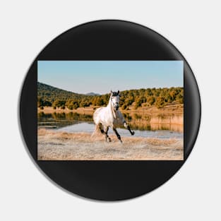 White Horse Running Pin