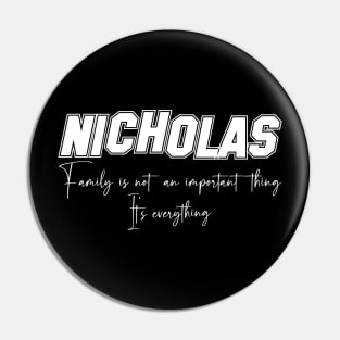 Nicholas Second Name, Nicholas Family Name, Nicholas Middle Name Pin