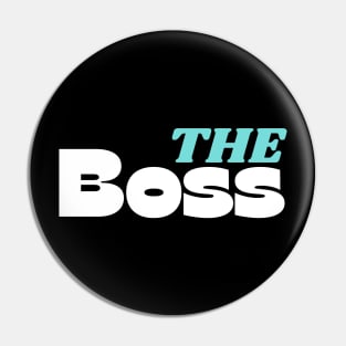 Navy Blue The Boss Couple Pin