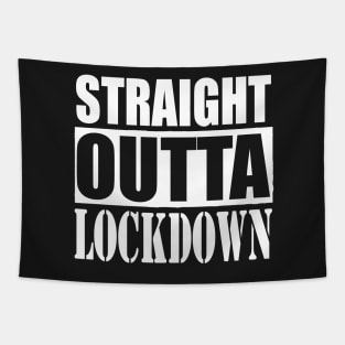 STRAIGHT OUTTA LOCK DOWN 2 Quarantine Tapestry