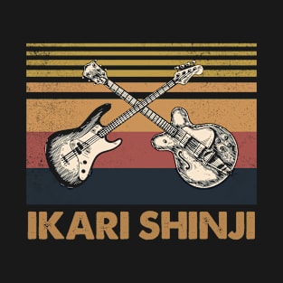 Retro Design Shinji Proud Name Guitars Anime T-Shirt