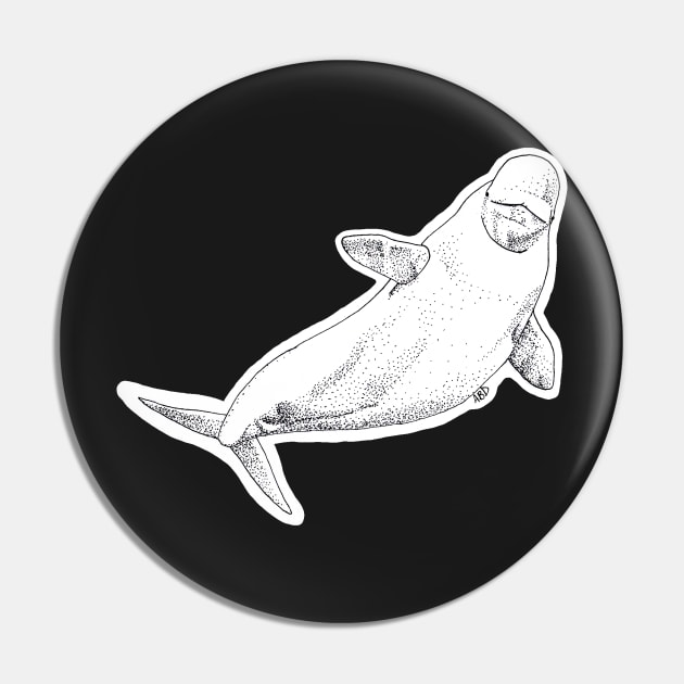 Beluga Pin by amandadenneyart