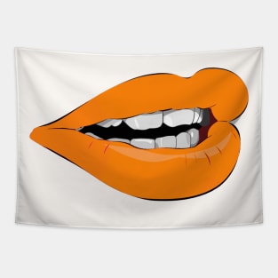 orange lips Tapestry