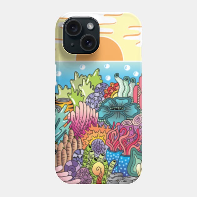 SKY UNDER THE SEA Phone Case by dedesuperman