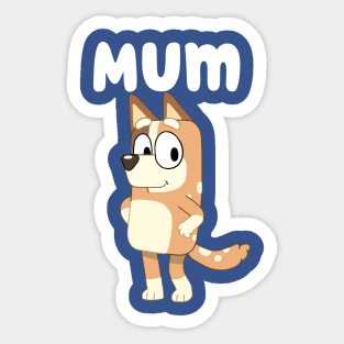 Mum (chilli) and Dad (Bandit) Bingo And Bluey Car Stickers