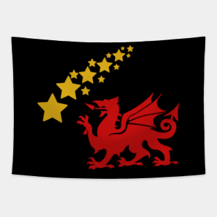 Welsh Dragon Shooting Star Tapestry