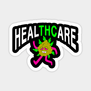 HEALTHCARE - THC Pot Leaf | Support Medical Marijuana Weed Magnet