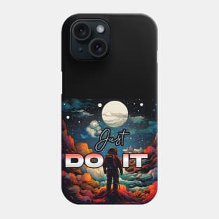 Inspiration: Spaceman, Cloud, Motivation, & Quotes jus do it Phone Case