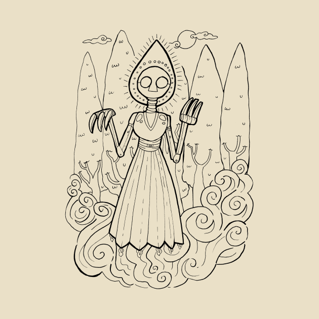 Cartoon Flatwoods Monster by Ballyraven