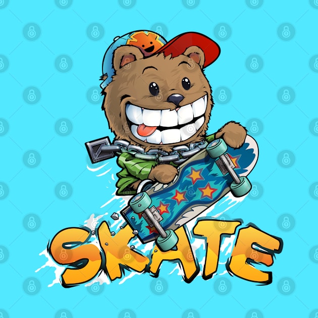 Skater bear by ArtificialPrimate