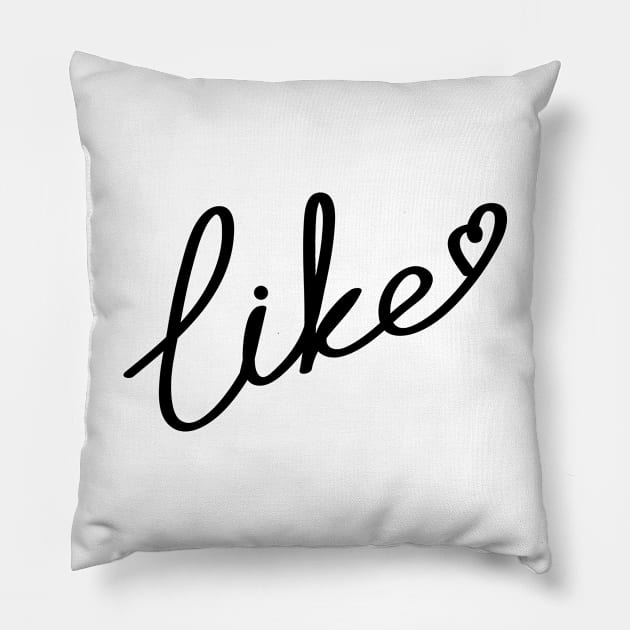 Like Pillow by WordsGames