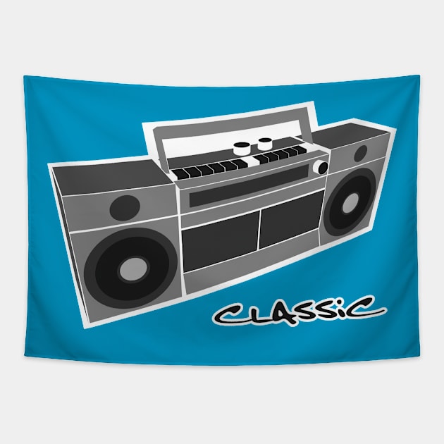 Classic Boom Box Tapestry by Blasé Splee Design : Detroit