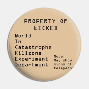 Property of WICKED - The Maze Runner Pin