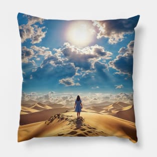 Desert Wanderer - Landscape Pillow