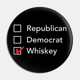 Republican Democrat Whiskey Pin