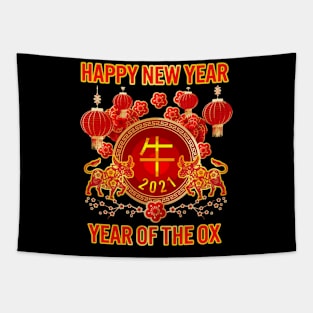 2021 Year Of The Ox HapChinese New Year Ox Zodiac Tapestry