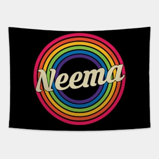 Neema - Retro Rainbow Style Tapestry