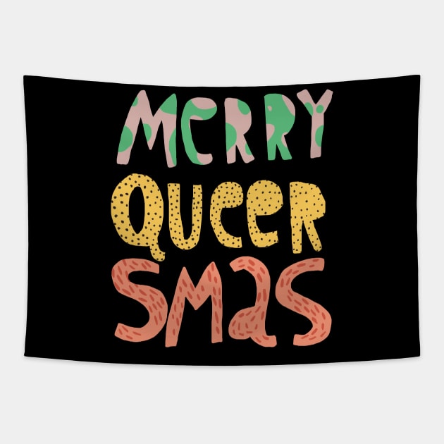 Merry Queersmas Tapestry by ezrawsmith