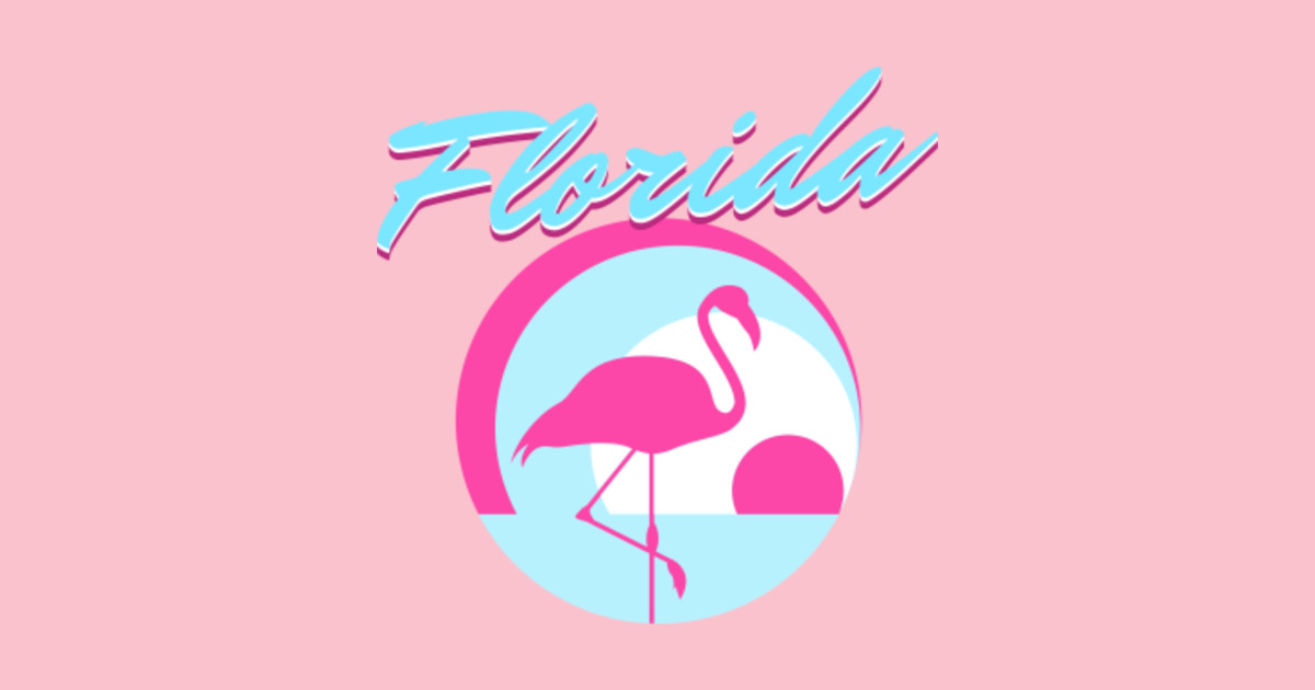 Florida pink flamingo - Florida Pink Flamingo - T-Shirt | TeePublic