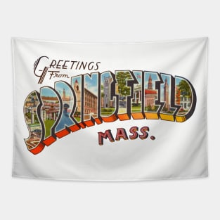 Greetings from Springfield Massachusetts Tapestry