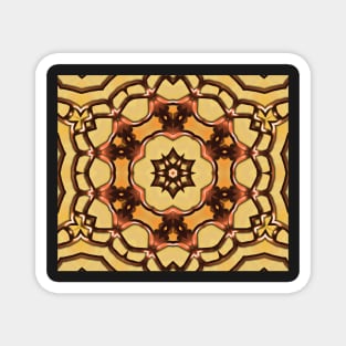 kaleidoscopic picture of something like an Arabic pattern Magnet