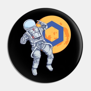 Chainlink Cryptocurrency Astronaut Pin