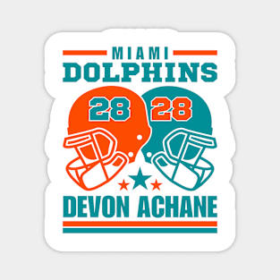 Miami Dolphins Achane 28 American Football Retro Magnet