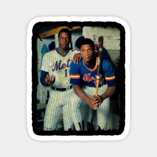 Dwight Gooden and Darryl Strawberry in New York Mets, 1983 Magnet