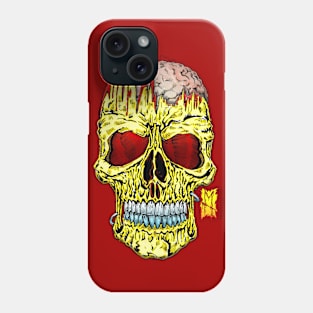 Calavera Open with Brains by Hard Grafixs© Phone Case